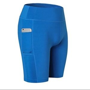 MzSnootie Women Yoga Short with Cell Phone Pockets